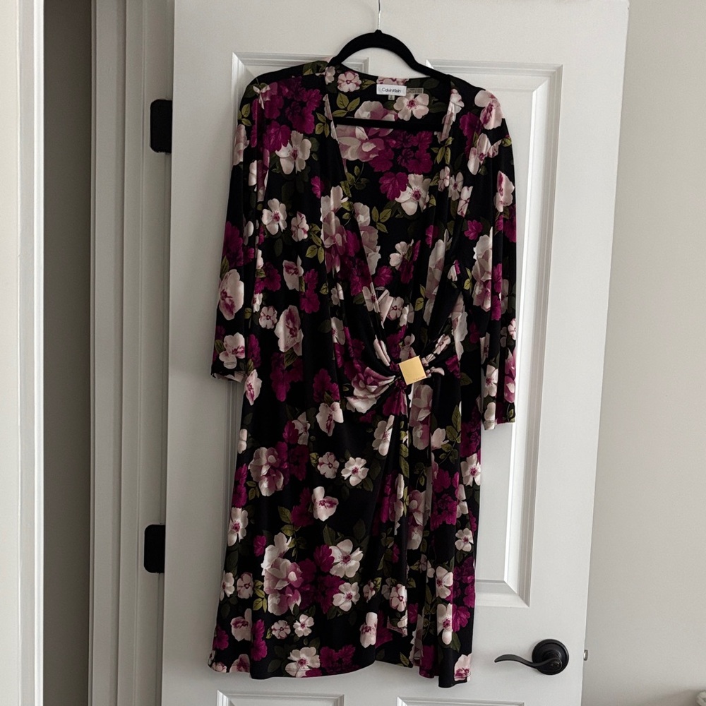 Beautiful Calvin Klein Floral Dress. Worn once.